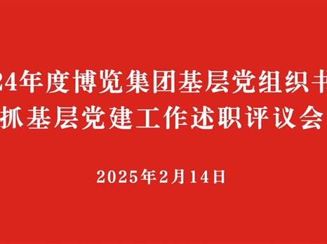 博览集团党委召开2024年度所属公司党组织书记抓基层党建工作述职评议会议